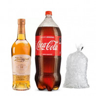 COMBO13	RON ZACAPA 12 AÑOS AMBAR 750ML + COCA COLA 3L+HIELO