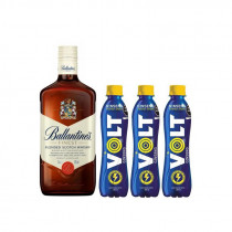 COMBO27	WHISKY BALLANTINES BOTELLA 700ML + VOLT 300 ml X 3 BOTELLAS