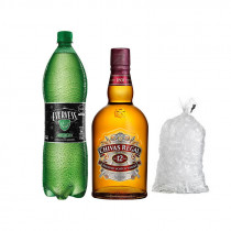 COMBO29	WHISKY CHIVAS REGAL 12 BOTELLA 700ML + EVERVESSL 1.5L + HIELO