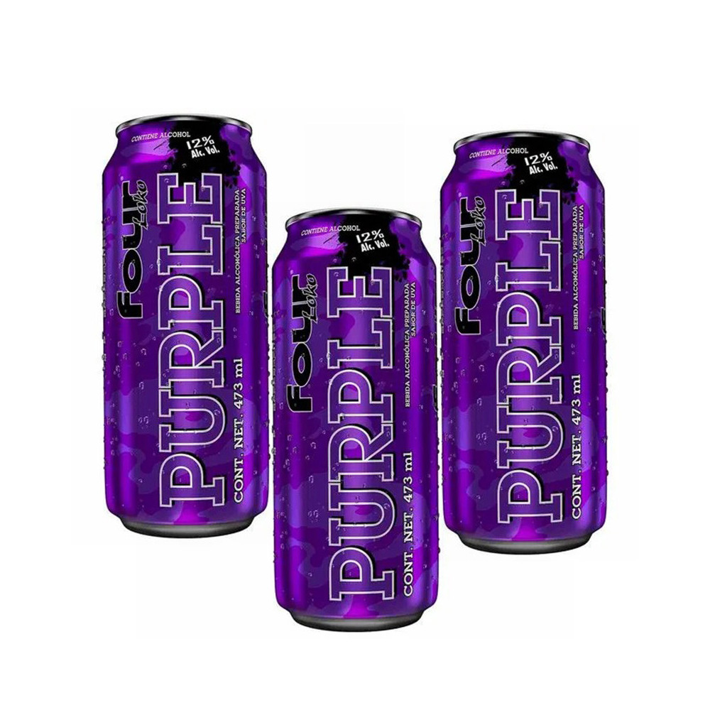 TRIO13	Four Loko Purple 473ML  X 3 LATAS TRIO13	Four Loko Purple 473ML  X 3 LATAS