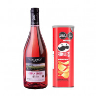 COMBO46	VINO Tabernero Rosé Semi Seco 750ML + PRINGLES ORIGINAL 104g