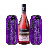 COMBO47	VINO Tabernero Rosé Semi Seco 750ML + Four Loko Purple 473ML  X 2 LATAS