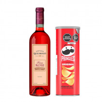 COMBO51	VINO Rosé Queirolo 750ML + PRINGLES ORIGINAL 104g