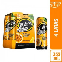 MIKES Hard Passion Fruit Lata 350ml Paquete 4un