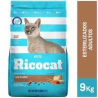 RICOCAT Adultos Esterilizados Bolsa 9Kg