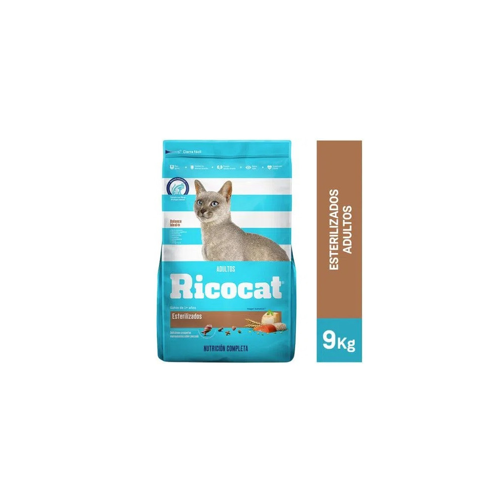 RICOCAT Adultos Esterilizados Bolsa 9Kg RICOCAT Adultos Esterilizados Bolsa 9Kg