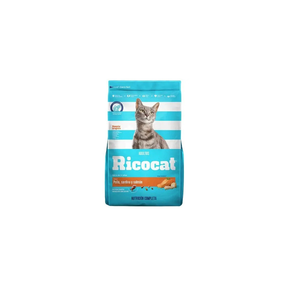 RICOCAT Pollo, Sardina Y Salmón Bolsa 3Kg