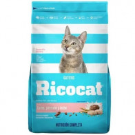RICOCAT Gatito Carne, Pescado y Leche Bolsa 3Kg