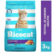 RICOCAT Adulto Festival de Sabores Bolsa 3Kg