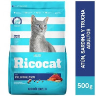 RICOCAT Adultos atún sardina y trucha Bolsa 500g