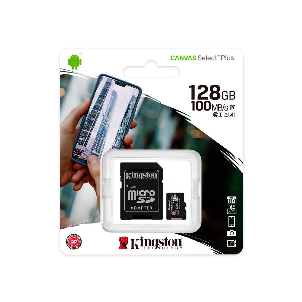 Kingston Canvas Select Plus, 128GB Kingston Canvas Select Plus, 128GB