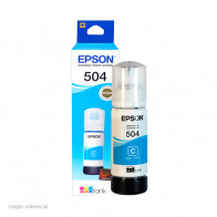 Botella de tinta EPSON T504220-AL, color Cyan