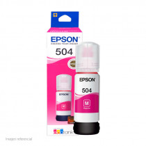Botella de tinta EPSON T504320-AL, color Magenta