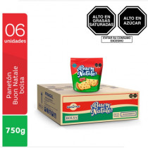 BUON NATALE Panetón Bolsa 750g - Caja 6 un