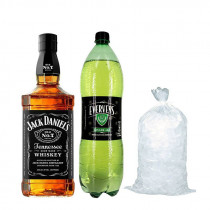 COMBO 15 Jack Daniels Old N7 750ml + Evervess 1.5L + hielo
