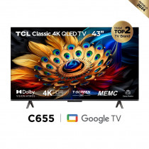 TCL Smart TV 43" QLED 4K 43C655