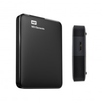 Western Digital Elements Portable, 2 TB, USB 3.0, negro.