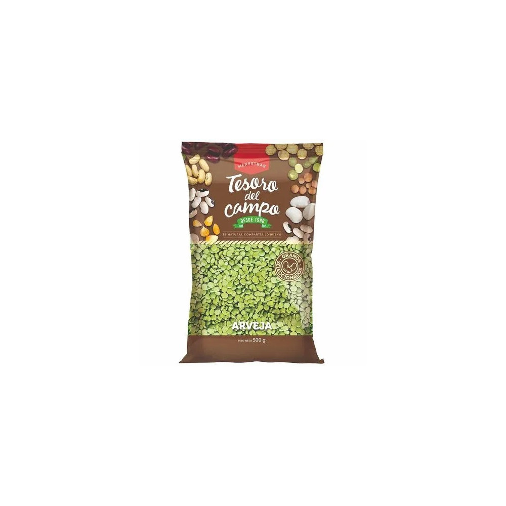Arveja Partida TESORO DEL CAMPO Bolsa 500g Arveja Partida TESORO DEL CAMPO Bolsa 500g