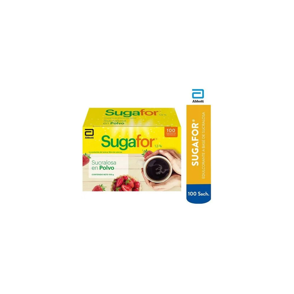 Endulzante SUGAFOR en Polvo Caja 100 Sobres Endulzante SUGAFOR en Polvo Caja 100 Sobres