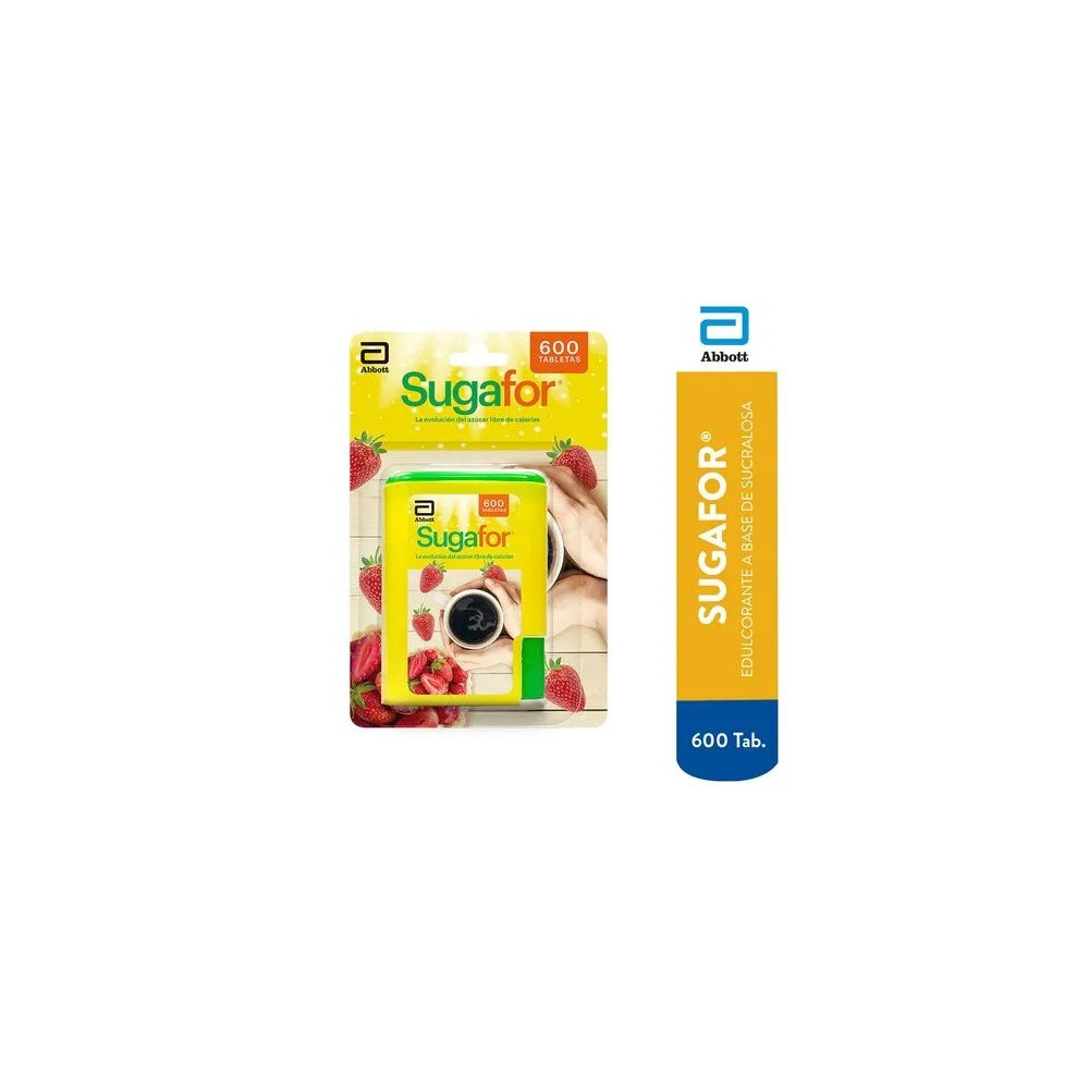 Endulzante SUGAFOR Dispensador 600 Tabletas Endulzante SUGAFOR Dispensador 600 Tabletas