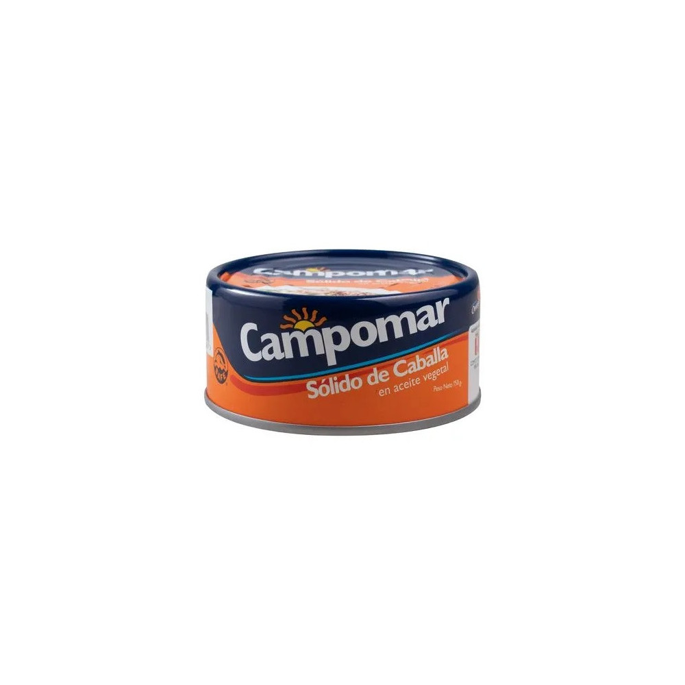 Sólido de Caballa CAMPOMAR en Aceite Vegetal Lata 150g Sólido de Caballa CAMPOMAR en Aceite Vegetal Lata 150g