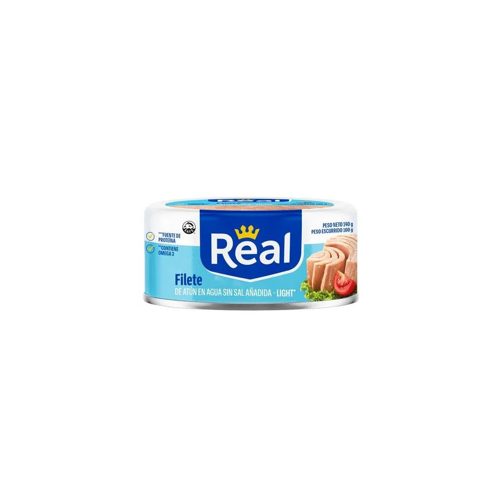 Filete de Atún Light REAL Lata 140g Filete de Atún Light REAL Lata 140g