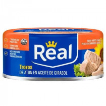 Trozos de Atún REAL en Aceite Girasol Lata 140g