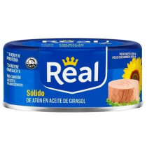 Sólido de Atún REAL en Aceite Girasol Lata 140g