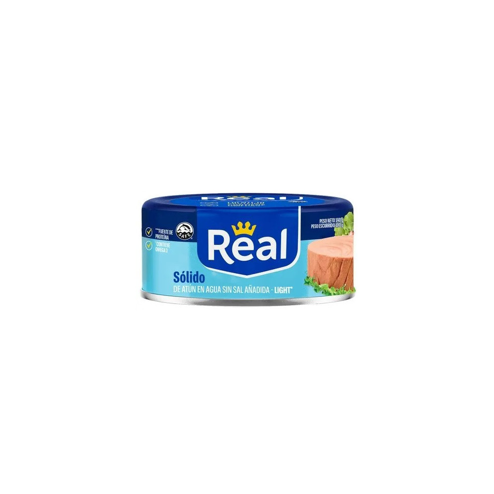 Sólido de Atún REAL en Agua Lata 140g