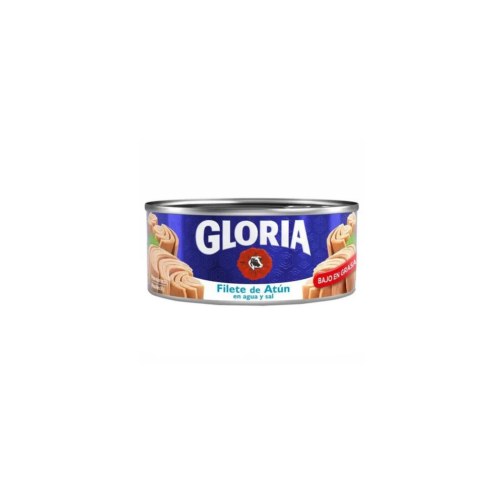 Filete de Atún en Agua y Sal GLORIA Lata 140g