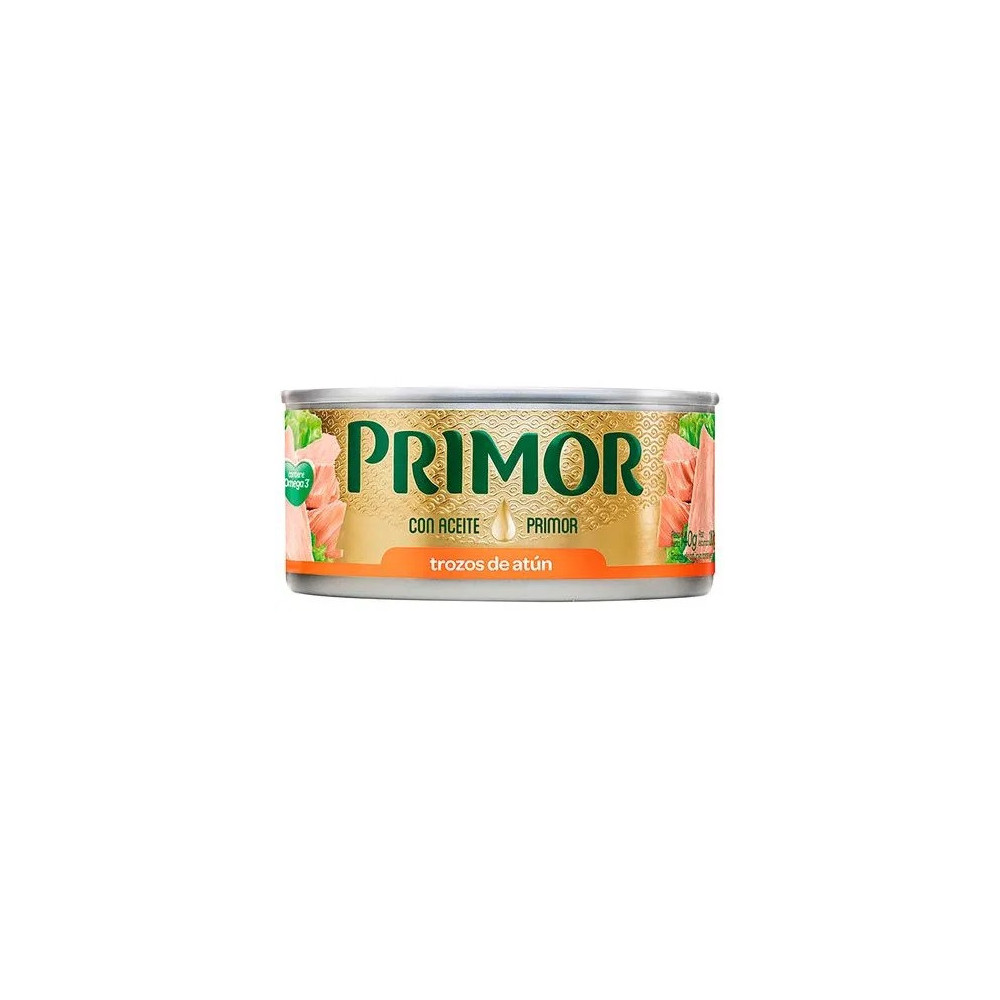 Trozos de Atún PRIMOR en Aceite Vegetal Lata 140g Trozos de Atún PRIMOR en Aceite Vegetal Lata 140g