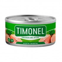 Trozos de atún TIMONEL en Aceite Vegetal 150gr