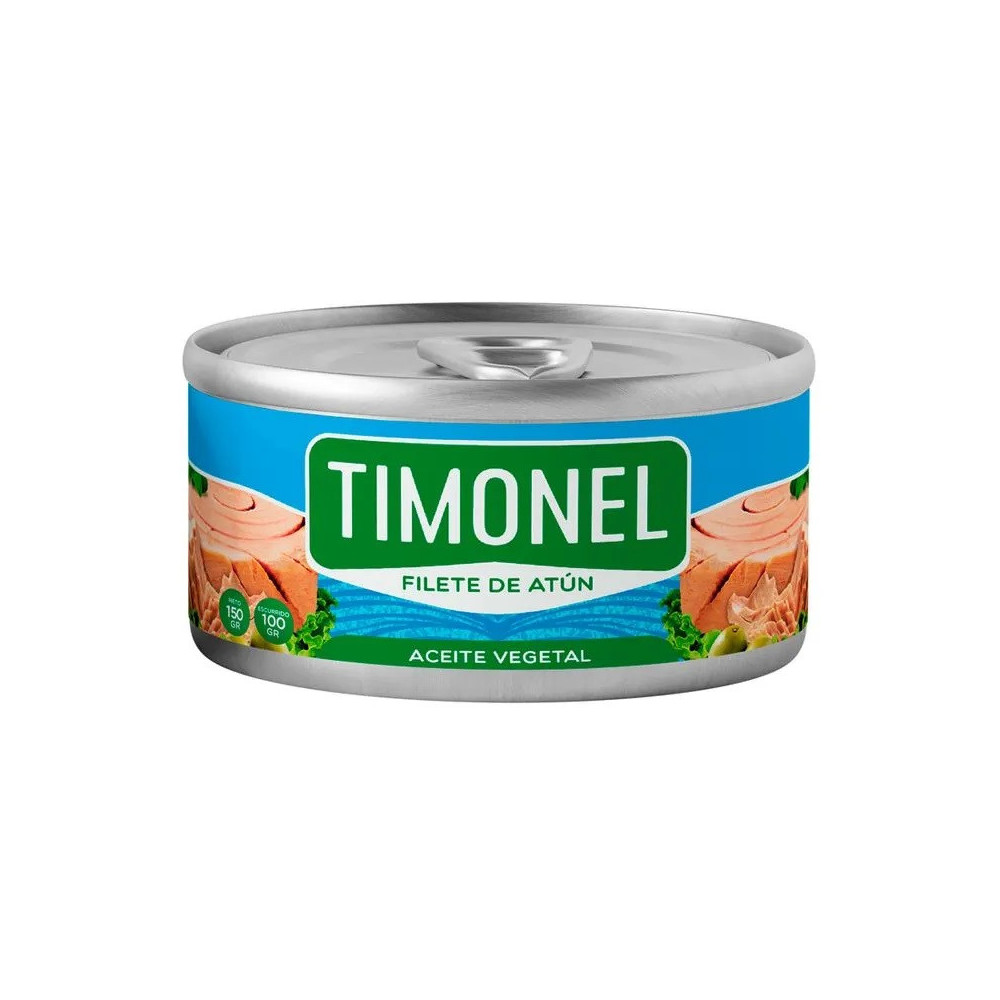 Filete de atún TIMONEL en Aceite Vegetal 150gr