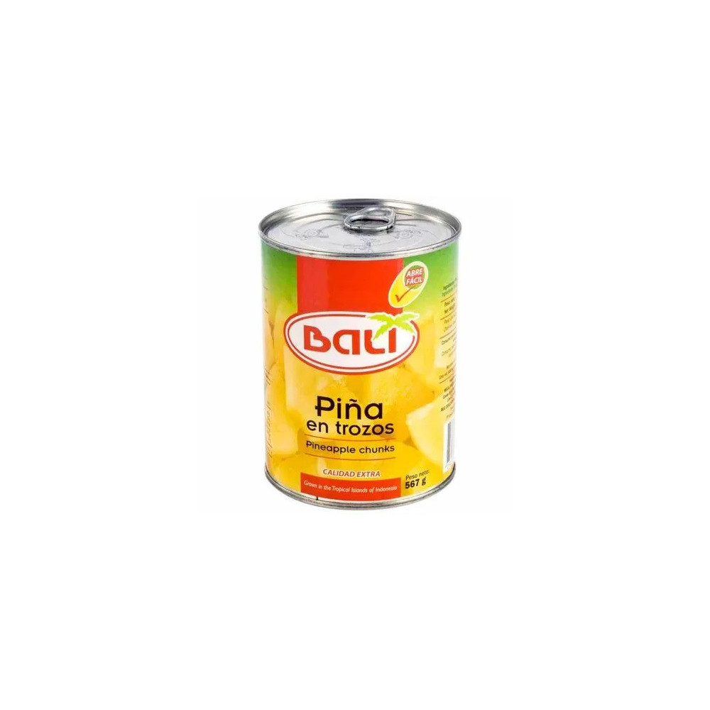 Piña en Trozos BALI Lata 567g Piña en Trozos BALI Lata 567g