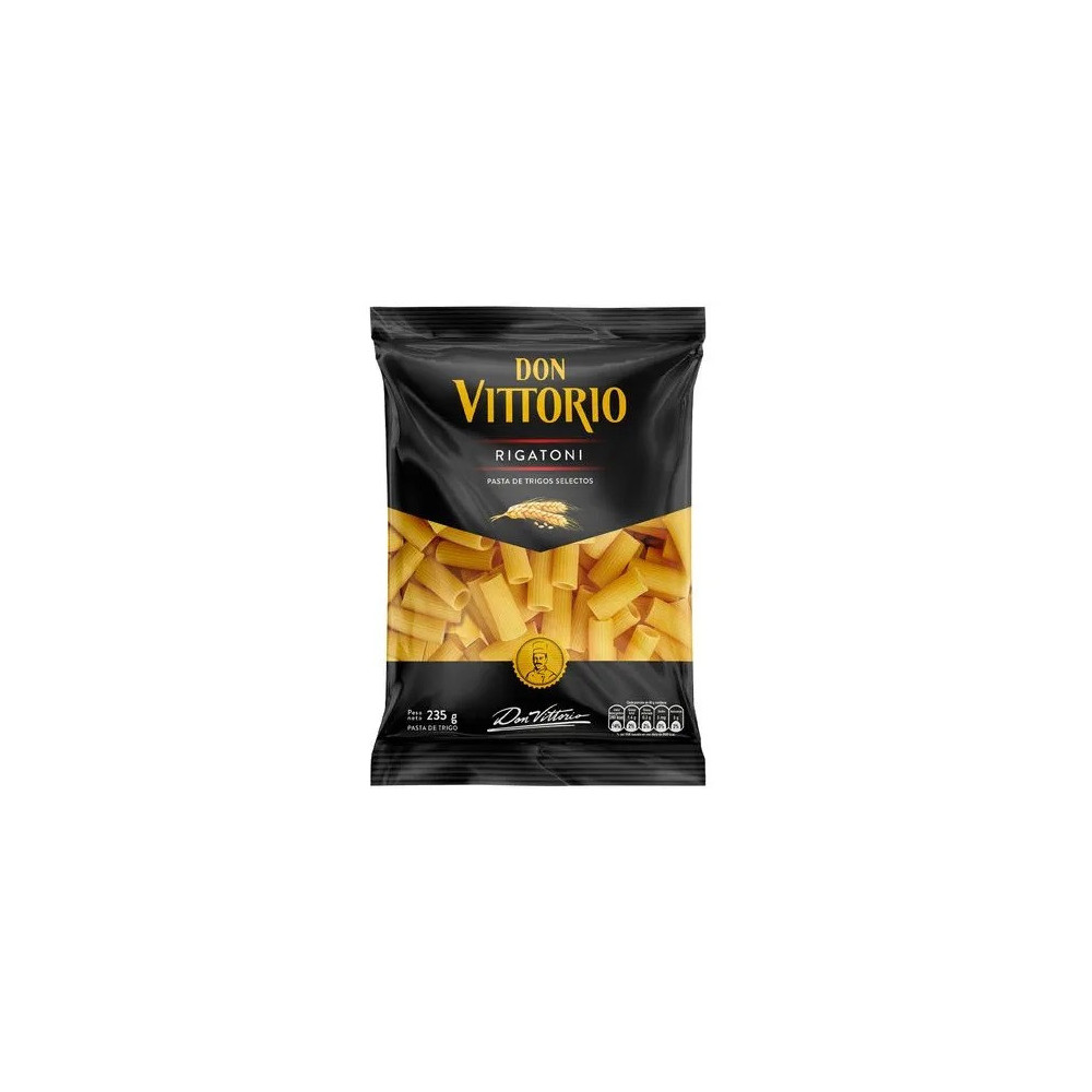 Fideos DON VITTORIO Rigatoni Bolsa 235g Fideos DON VITTORIO Rigatoni Bolsa 235g