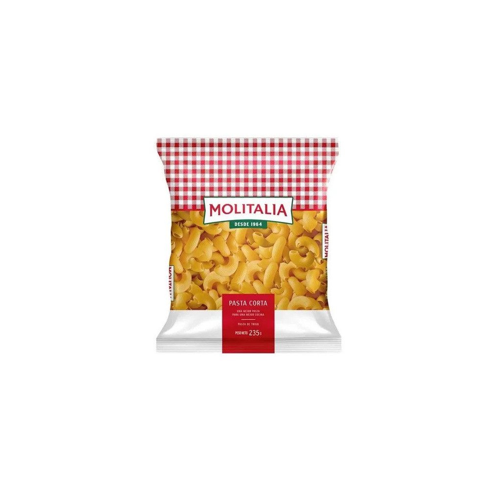 Fideos Codo Rayado MOLITALIA Bolsa 235g Fideos Codo Rayado MOLITALIA Bolsa 235g