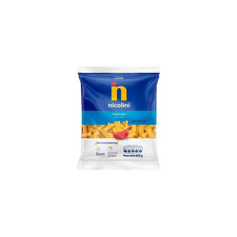 Fideos NICOLINI Rigatoni Bolsa 250g