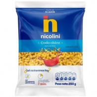 Fideos NICOLINI Codo Chico Bolsa 250g