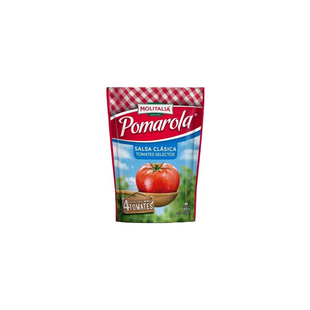 Salsa Clásica de Tomate POMAROLA Doypack 145g