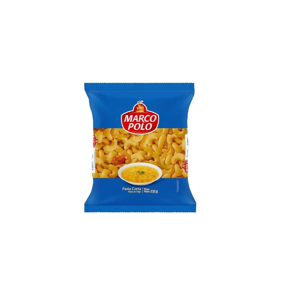 Fideos Codo Mediano Rayado MARCO POLO Bolsa 235g