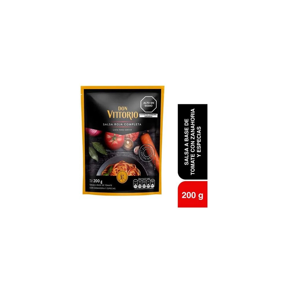 Salsa Roja de Tomate DON VITTORIO Doypack 200g