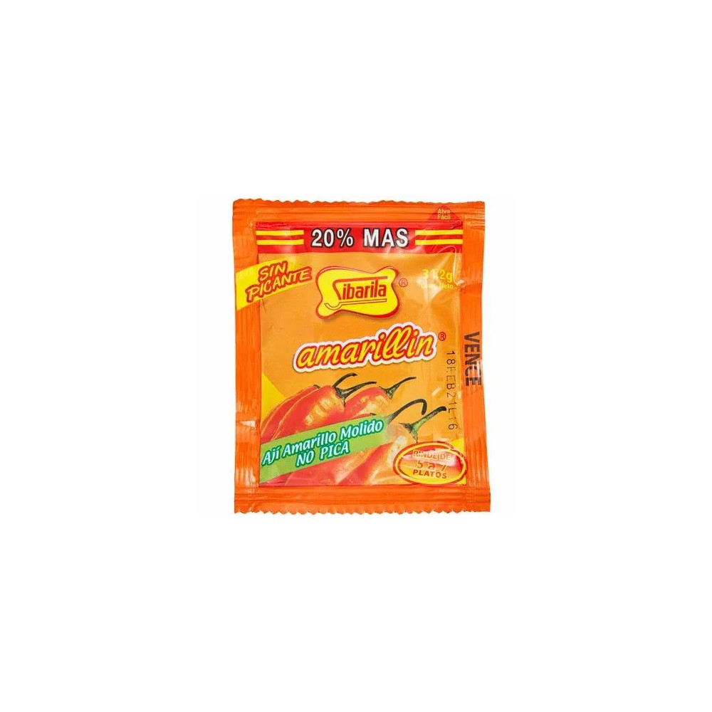 Sazonador SIBARITA Amarillin Salsa de Ají Sobre 31.2g Sazonador SIBARITA Amarillin Salsa de Ají Sobre 31.2g