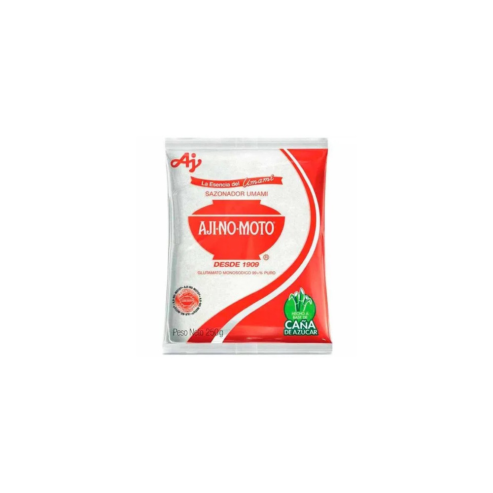 Sazonador AJI-NO-MOTO Umami Glutamato de Sodio Bolsa 250Gr Sazonador AJI-NO-MOTO Umami Glutamato de Sodio Bolsa 250Gr