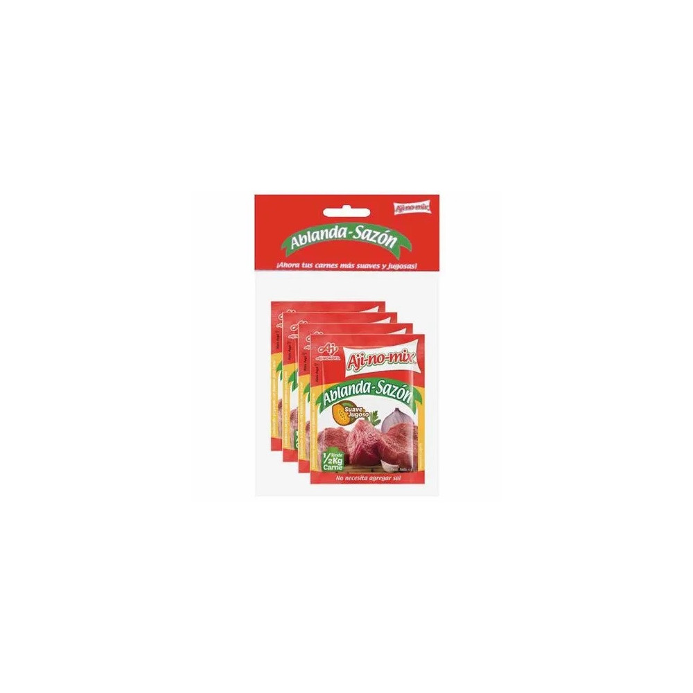 Sazonador AJINOMIX Ablanda Sazón Bolsa 44g Paquete 4un Sazonador AJINOMIX Ablanda Sazón Bolsa 44g Paquete 4un