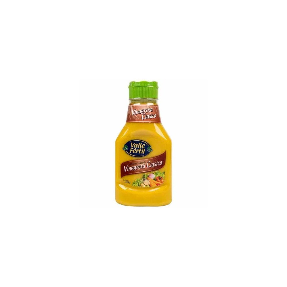 Vinagreta Clásica VALLE FERTIL Aliño Frasco 370g Vinagreta Clásica VALLE FERTIL Aliño Frasco 370g