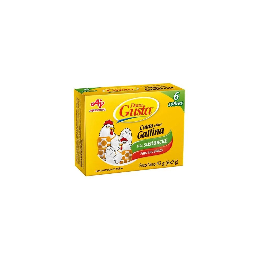 Caldo de Gallina DOÑA GUSTA Concentrado en Polvo Caja 42g