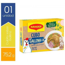 Caldo en Cubitos MAGGI sabor Gallina Caja 75.2g