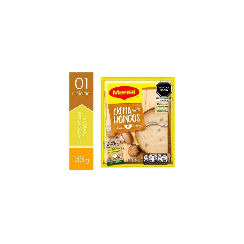 Crema Instantánea MAGGI Champiñones Bolsa 65g