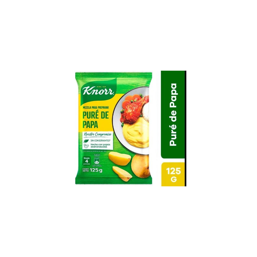 Puré de Papa KNORR Bolsa 125g Puré de Papa KNORR Bolsa 125g