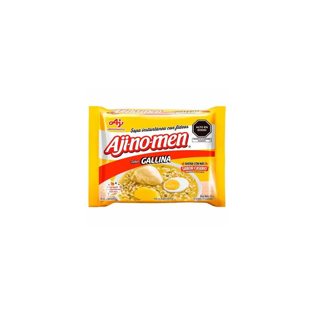 Sopa Instántanea AJINOMEN Sabor a Gallina Bolsa 80g